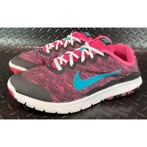 Nike Flex Experience RN4 Black Pink White 749177-603 Womens sneakers size 10